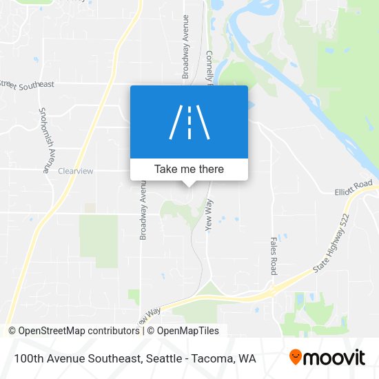 Mapa de 100th Avenue Southeast