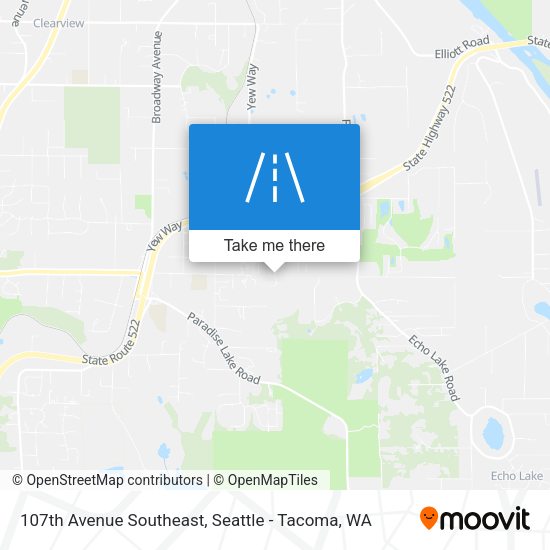 Mapa de 107th Avenue Southeast