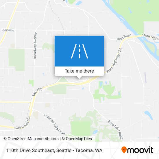 110th Drive Southeast map