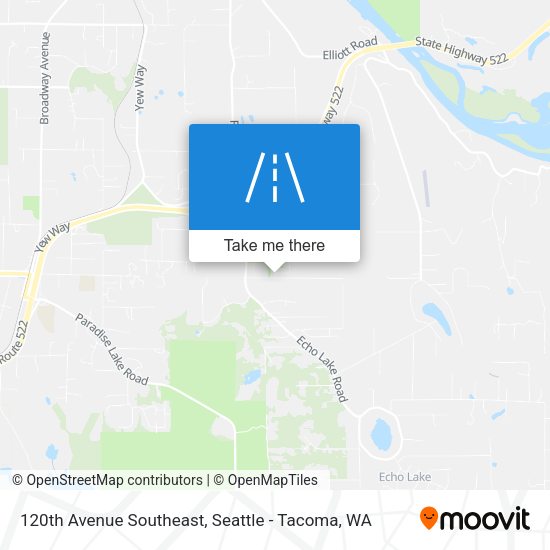 120th Avenue Southeast map