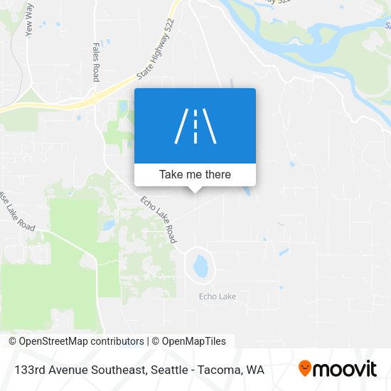 133rd Avenue Southeast map