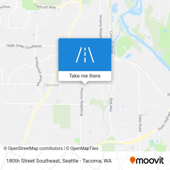 Mapa de 180th Street Southeast