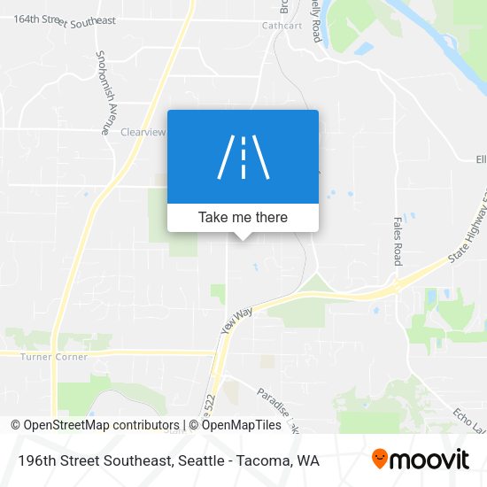 Mapa de 196th Street Southeast