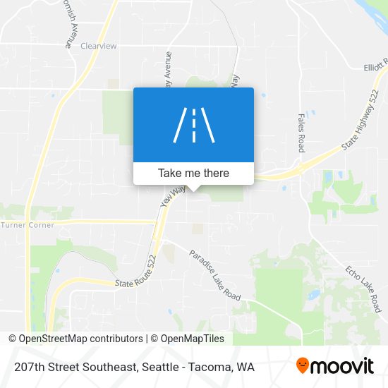 207th Street Southeast map