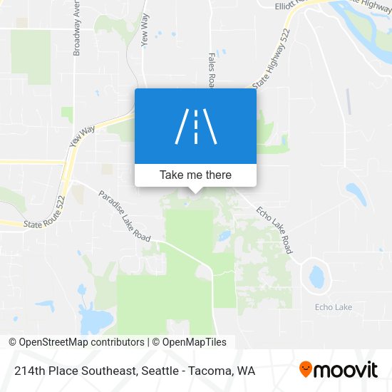 214th Place Southeast map