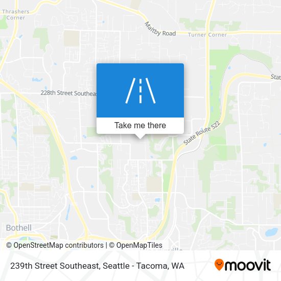 Mapa de 239th Street Southeast