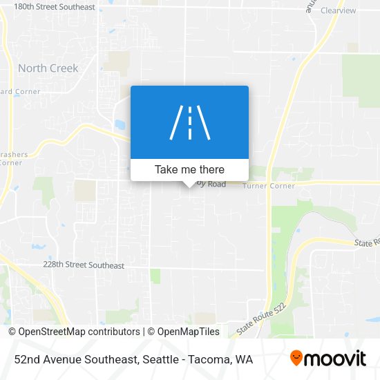 52nd Avenue Southeast map