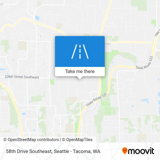 58th Drive Southeast map