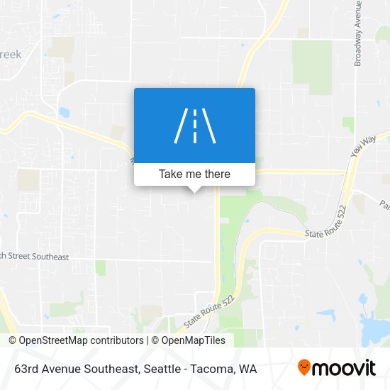 Mapa de 63rd Avenue Southeast