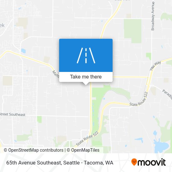 Mapa de 65th Avenue Southeast