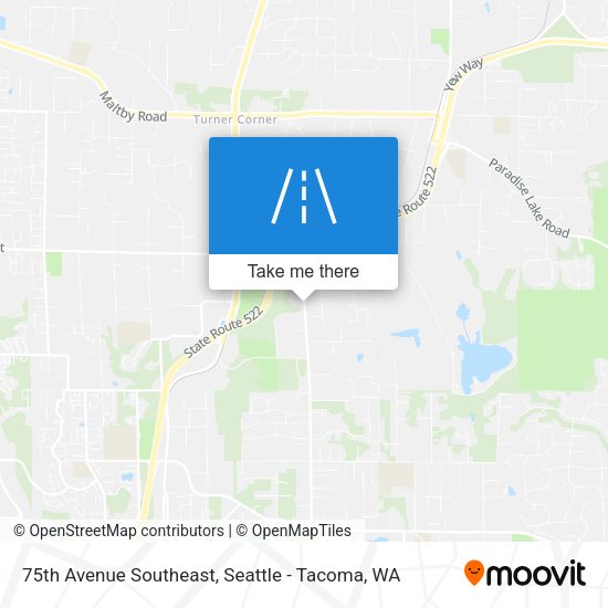 75th Avenue Southeast map