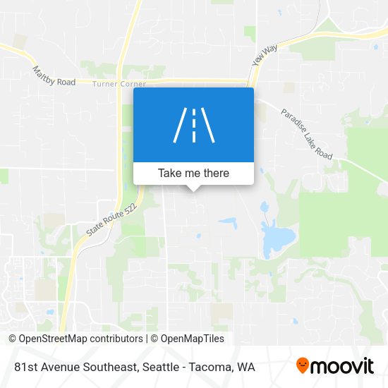 81st Avenue Southeast map
