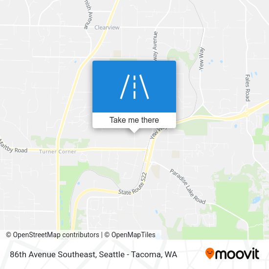 Mapa de 86th Avenue Southeast