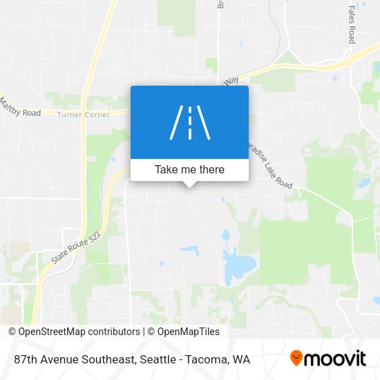 Mapa de 87th Avenue Southeast