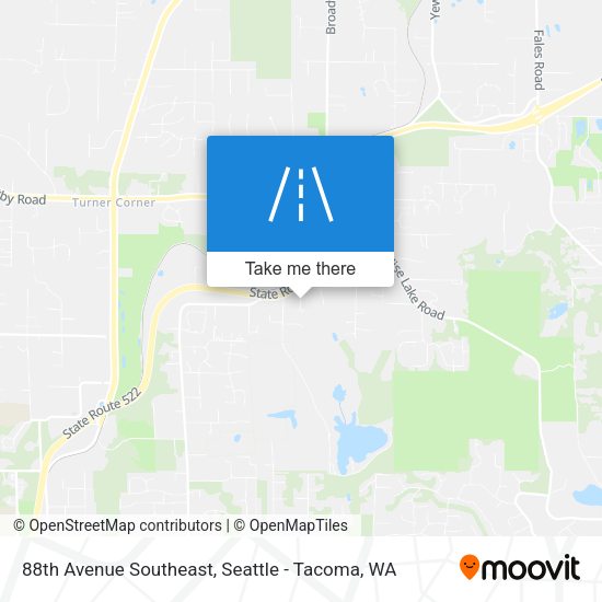 Mapa de 88th Avenue Southeast