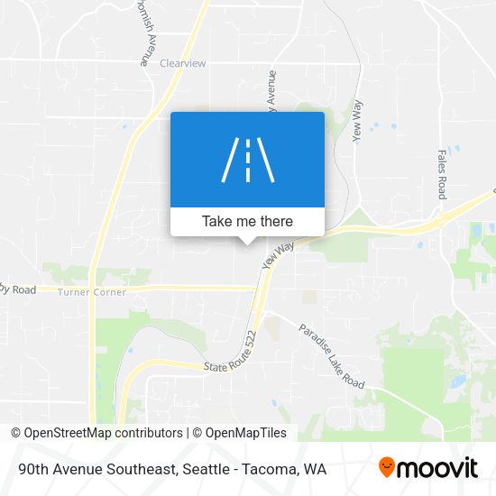 Mapa de 90th Avenue Southeast