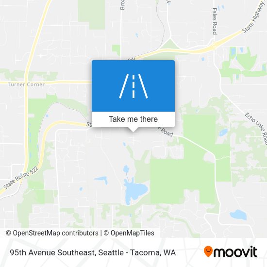 95th Avenue Southeast map