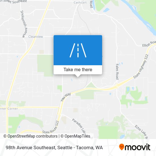 98th Avenue Southeast map