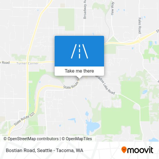 Mapa de Bostian Road