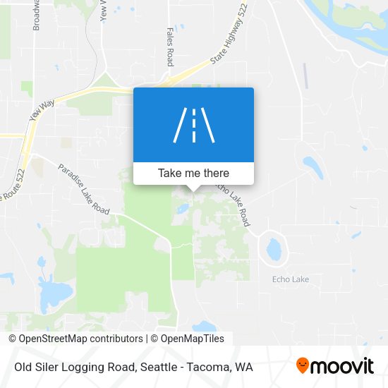 Old Siler Logging Road map