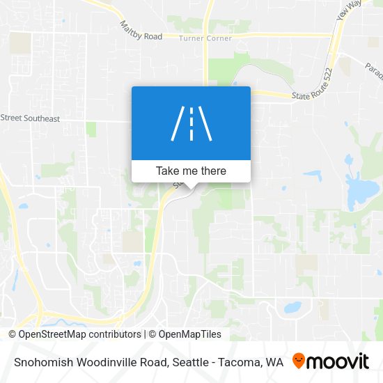 Mapa de Snohomish Woodinville Road