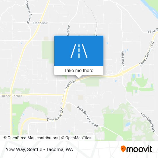 Yew Way map