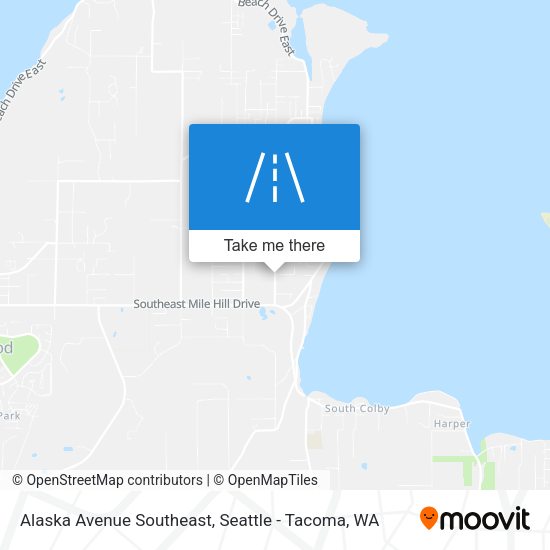 Mapa de Alaska Avenue Southeast