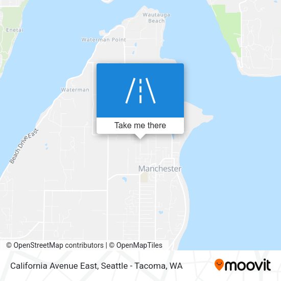California Avenue East map