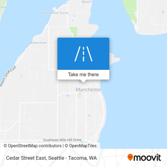 Mapa de Cedar Street East