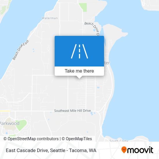 East Cascade Drive map