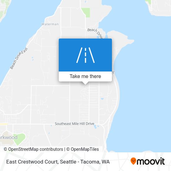 Mapa de East Crestwood Court