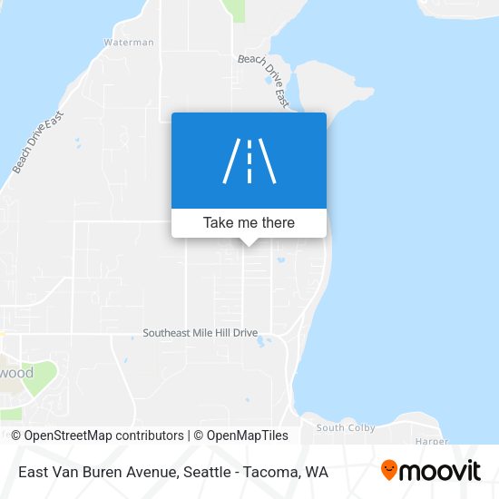 Mapa de East Van Buren Avenue