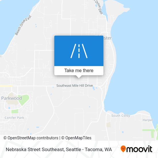 Mapa de Nebraska Street Southeast