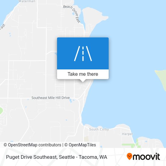 Mapa de Puget Drive Southeast