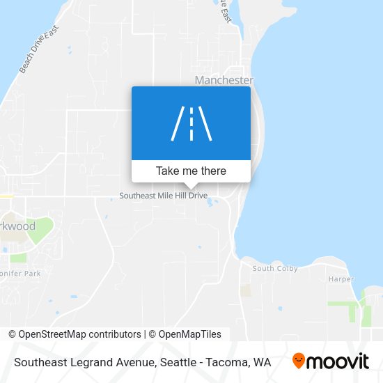 Southeast Legrand Avenue map