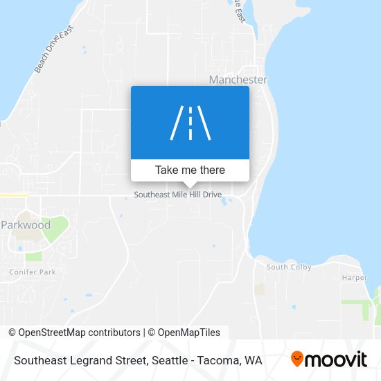 Southeast Legrand Street map