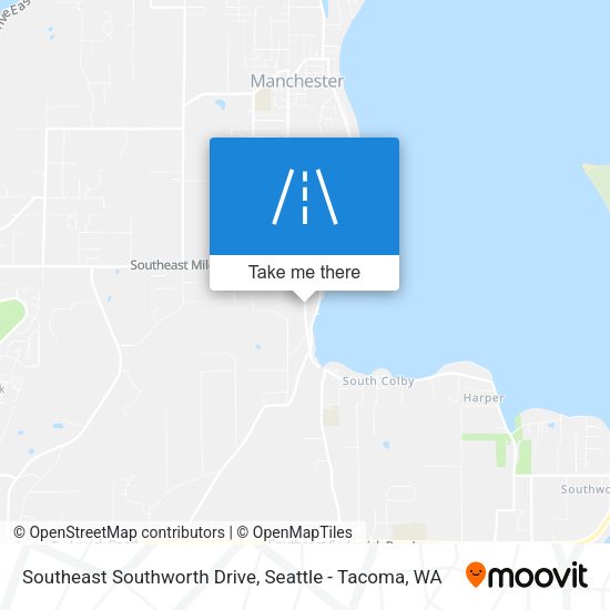 Mapa de Southeast Southworth Drive