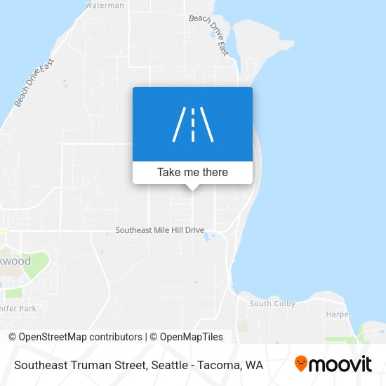 Southeast Truman Street map