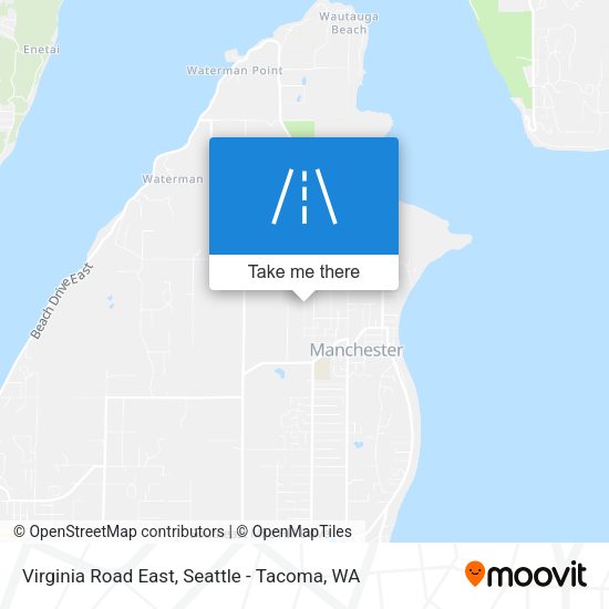 Virginia Road East map
