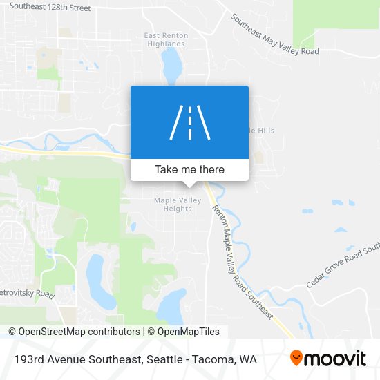 193rd Avenue Southeast map