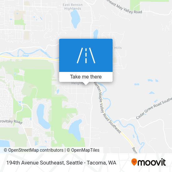 194th Avenue Southeast map
