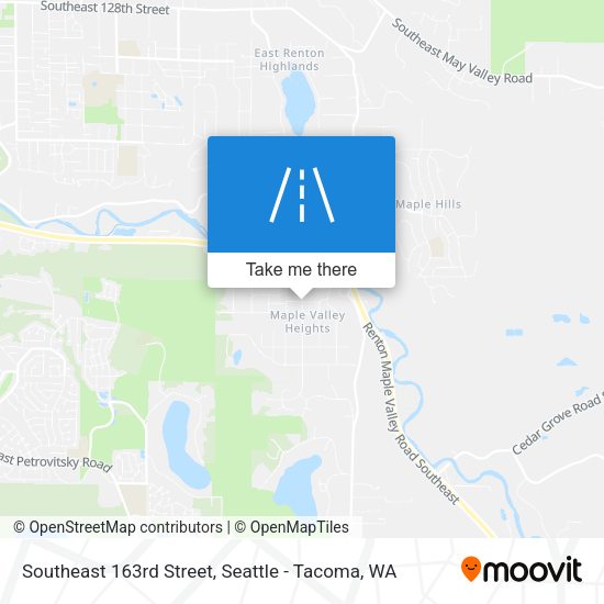Southeast 163rd Street map