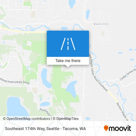 Southeast 174th Way map