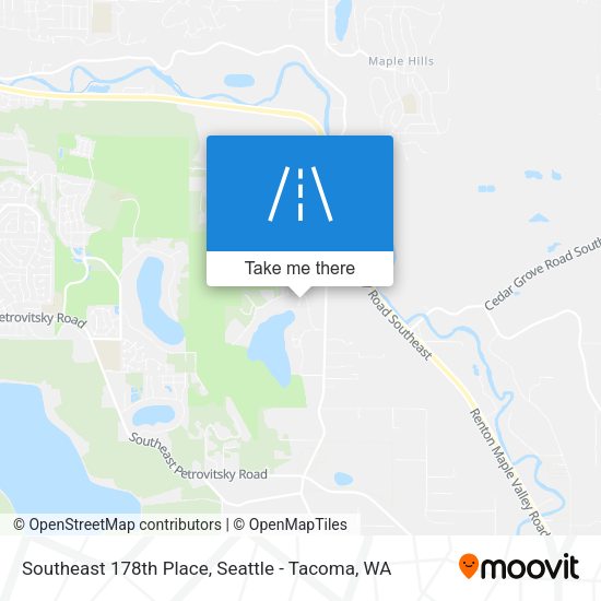 Mapa de Southeast 178th Place