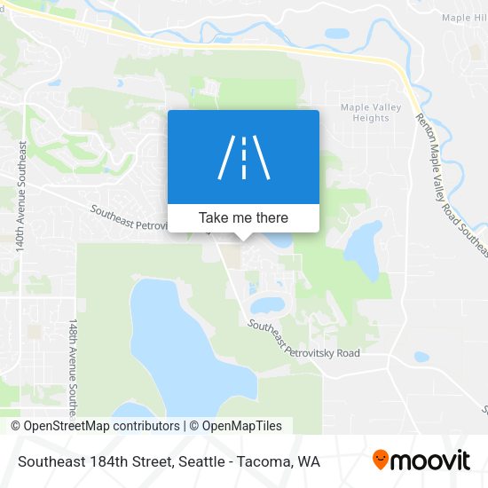 Southeast 184th Street map
