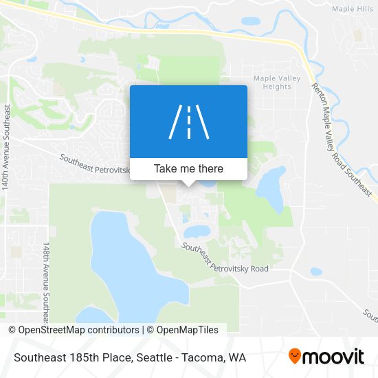 Southeast 185th Place map