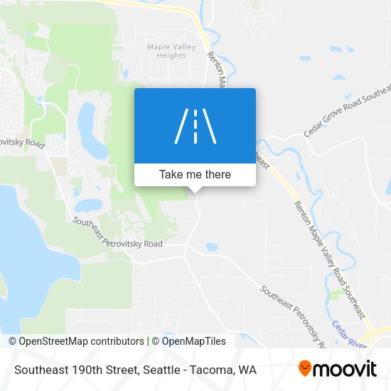 Southeast 190th Street map
