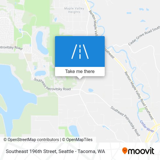 Mapa de Southeast 196th Street