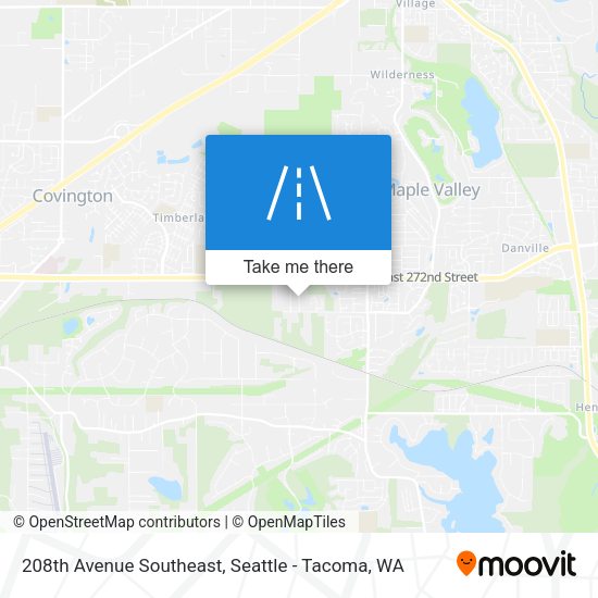 208th Avenue Southeast map