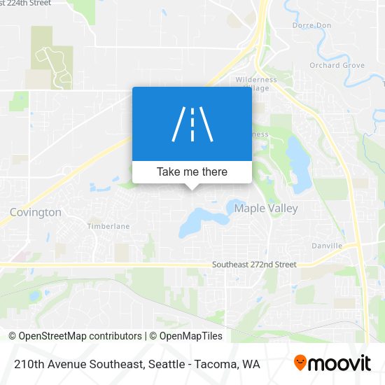 210th Avenue Southeast map